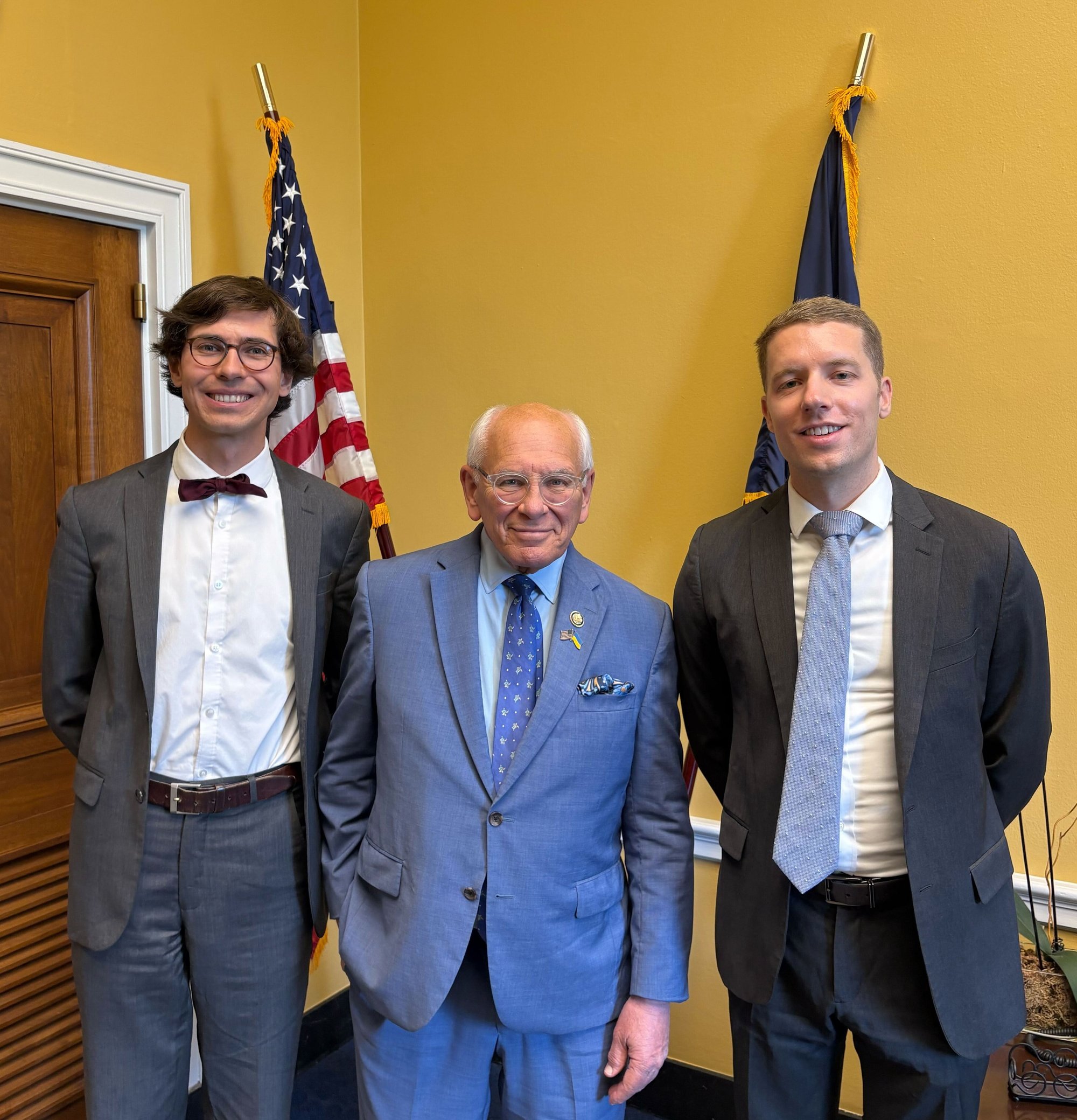 Spark's Martin Wolf and Ryan Price with Rep. Paul Tonko